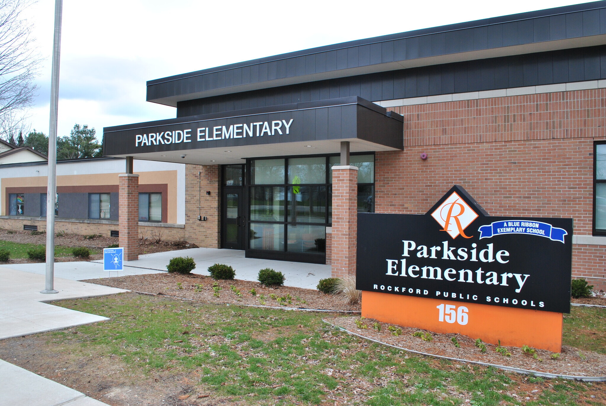 Parkside Elementary Prominent Entrance