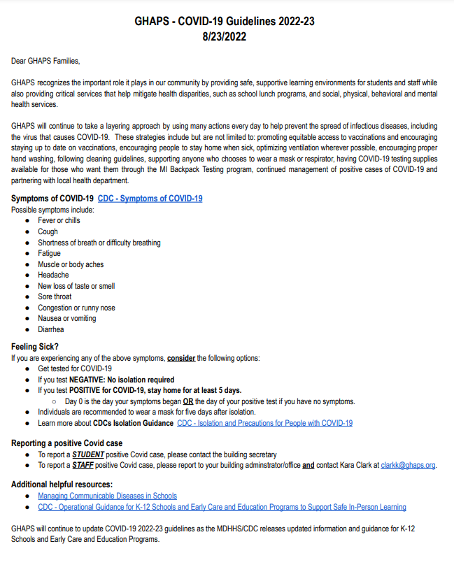 22-23 COVID-19 Guidelines