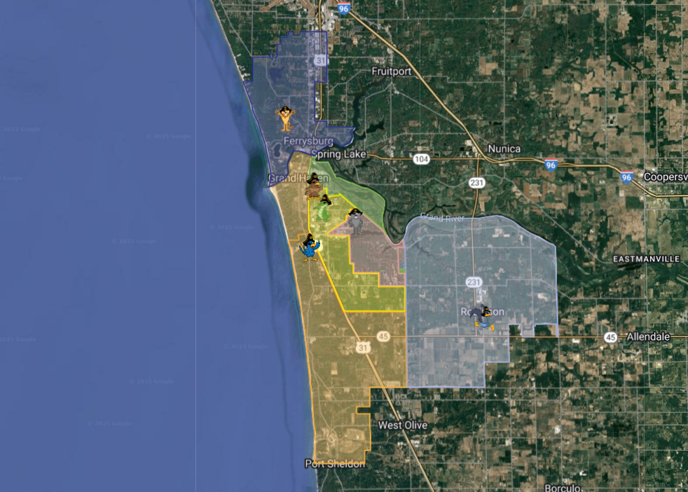 Click on the map to open Google Maps to find what elementary school your child will attend